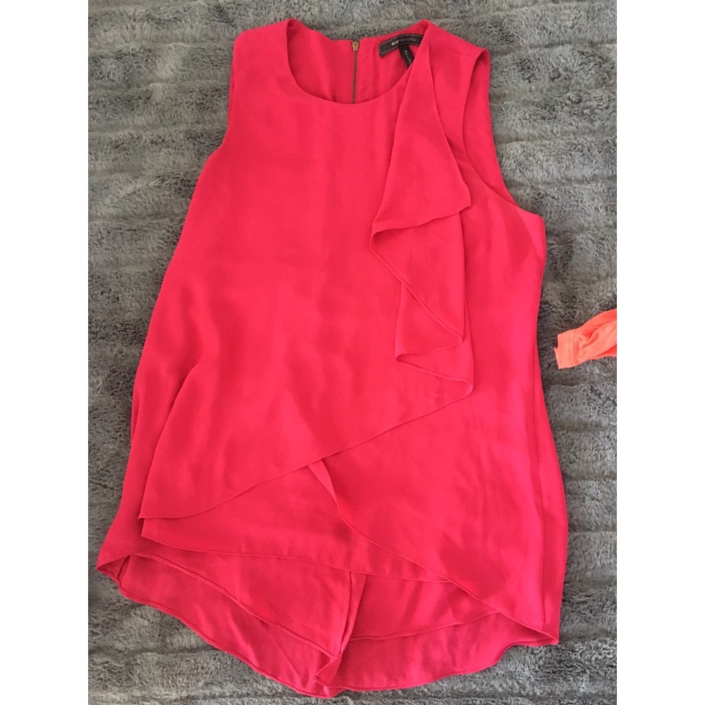 Ruffled Fuchsia Pink Ruffled Top